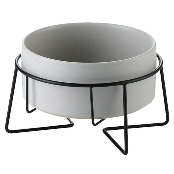 Elevated Cat Bowls for Indoor Cats - Food Bowl & Holder for Cats Dogs Raised Metal Wire Stand