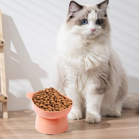 Elevated Cat Food Bowl,Cat Water Bowl,Raised and Tilted Water Bowl,Wide Cat Bowls,Food Water Bowl for Elder Big Cats Small Dogs,Pet Food Bowl Cute Drinking Bowl for Cats To Protects The Neck