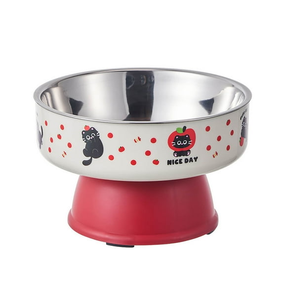 Elevated Cat Food Bowl Slow Feeder Raised Dish for Improved Eating Posture and Digestion Support