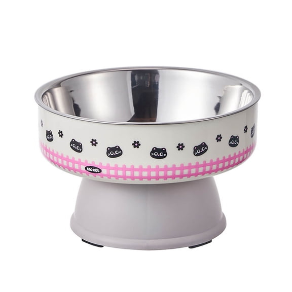 Elevated Cat Food Bowl Slow Feeder Raised Dish for Improved Eating Posture and Digestion Support