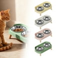 thumbnail image 1 of Elevated Cat Food and Water Bowls 2-in-1, Slow Feeder Stand with Removable Stainless Steel Dishes, Non-Slip, Suitable for Small Medium Large Cats (D), 1 of 9