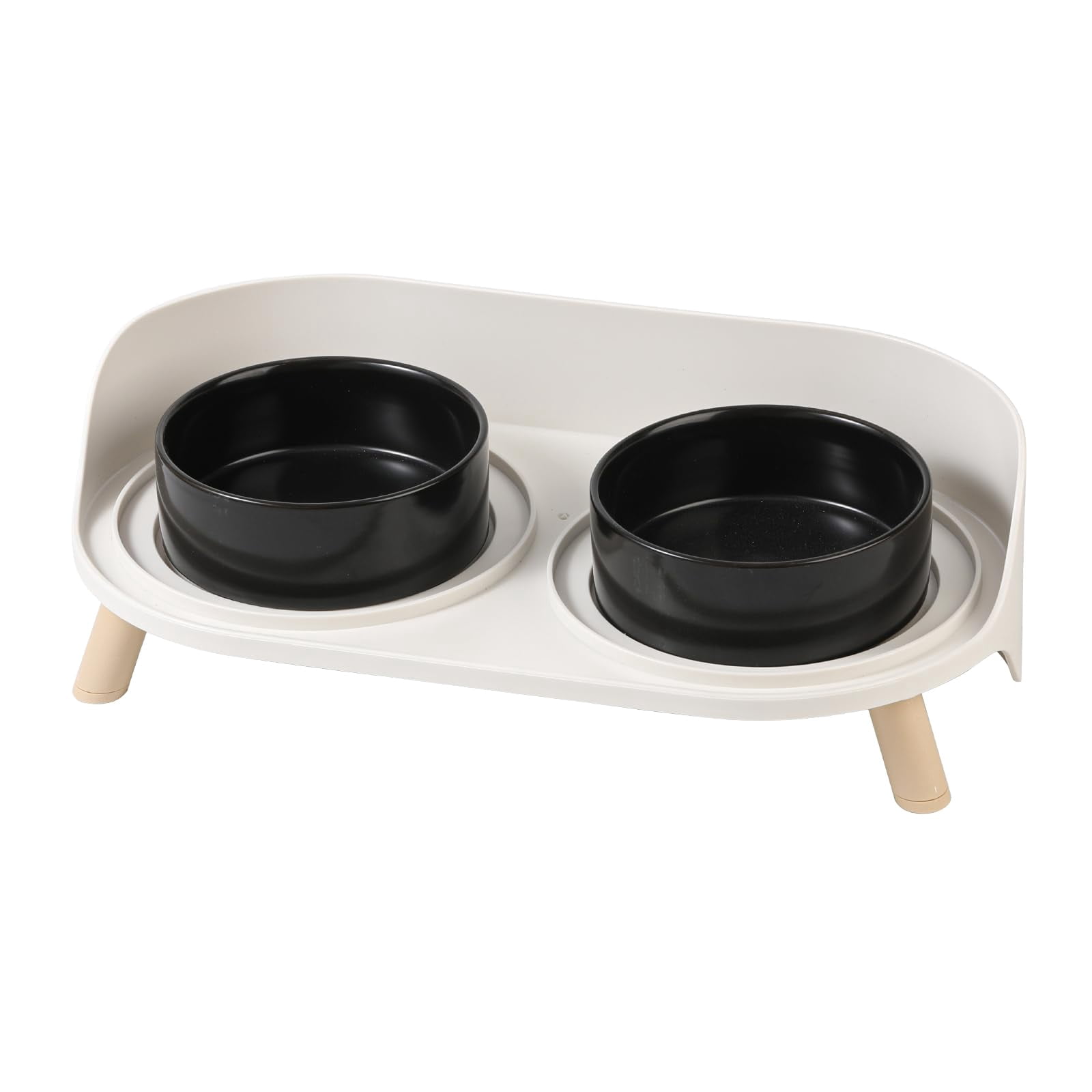 Elevated Ceramic Dog Bowl Set with Stand Splash Proof Raised Bowls for Food and Water Ideal for Small to Medium Dogs 2 x 850 ml 28.74 oz