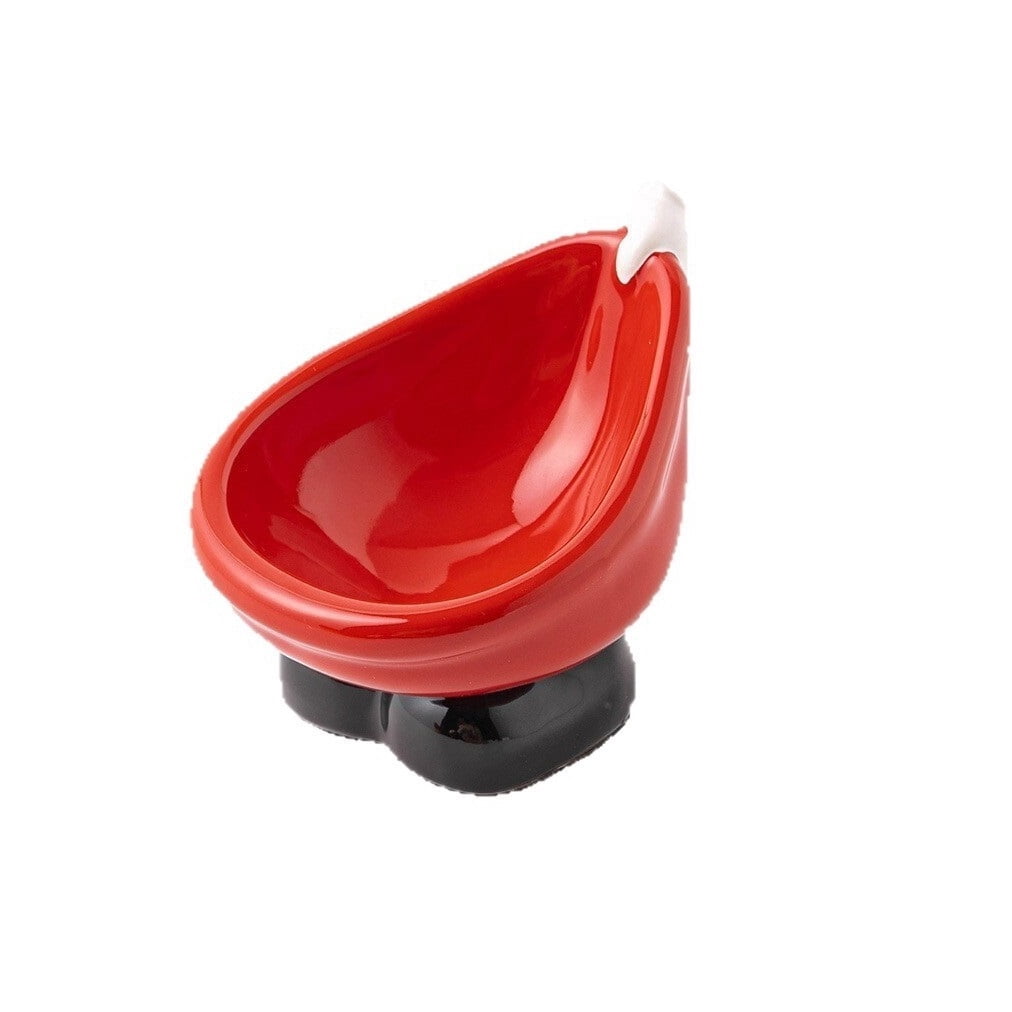Elevated Ceramic Pet Bowl, Spine Friendly Raised Feeding Bowl, Stylish Food Basin for Cats and Dogs