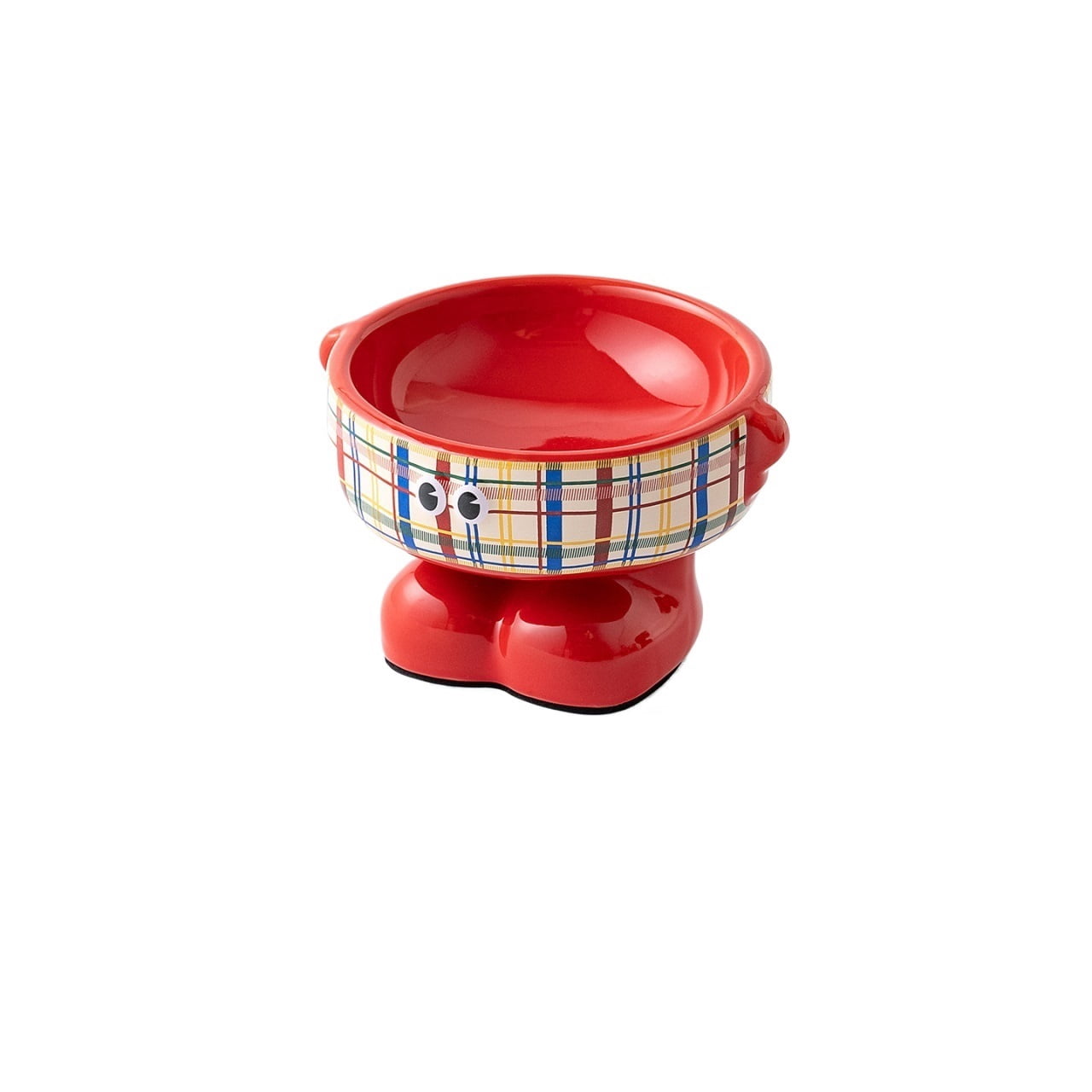 Elevated Ceramic Pet Bowl, Spine Friendly Raised Feeding Bowl, Stylish Food Basin for Cats and Dogs
