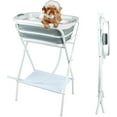 thumbnail image 1 of Elevated Dog Bathtub Grooming Station with Drain Adjustable Collar, 2 in 1 Collapsible Dogs Beautify Bathtub Portable Pet Washing Station, Pet Tub for Small Medium Dog Cat Shower Hairdressing, 1 of 16