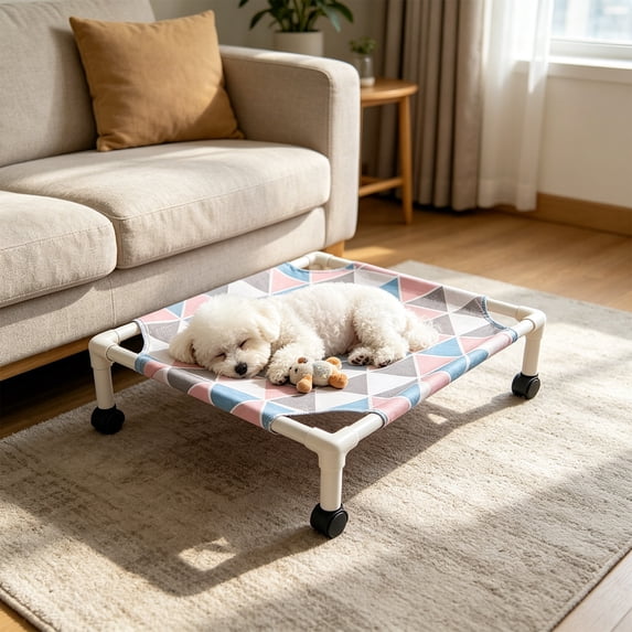 Elevated Dog Bed,Cooling Dog Bed,Washable Dog Bed,Portable Raised Pet Cot With Washable Mesh, For Indoor Outdoor Use