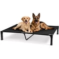 thumbnail image 1 of Elevated Dog Bed, Cooling Raised Bed, Portable&No-Slip for Outdoor or Indoor Use, Black, Extra Large, 60"L x 36"W x 9.3"H, 1 of 7