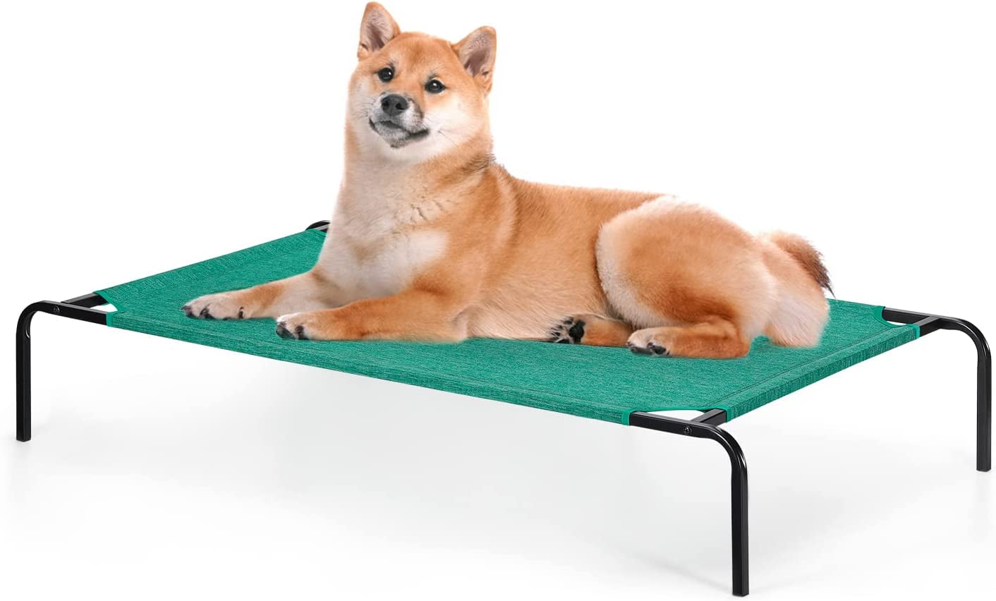 Elevated Dog Bed Cooling Raised Dog Cot Indoor Outdoor Waterproof Dog