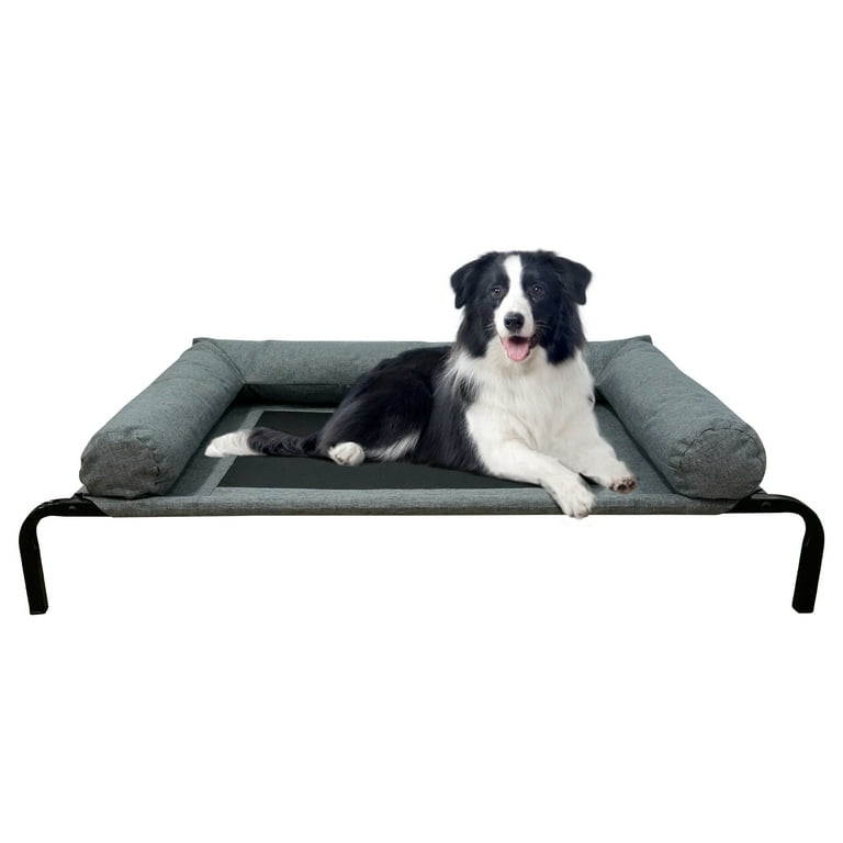Elevated Dog Bed Cot,Portable Indoor Outdoor Pet Hammock Bed