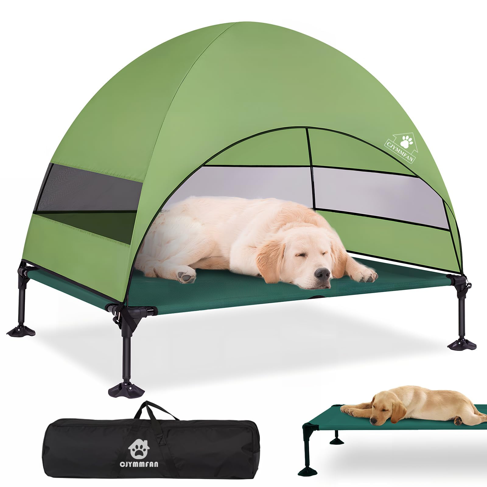 Elevated Dog Bed with IRF13 Upgraded Canopy, Raised Outdoor Dog Tent ...