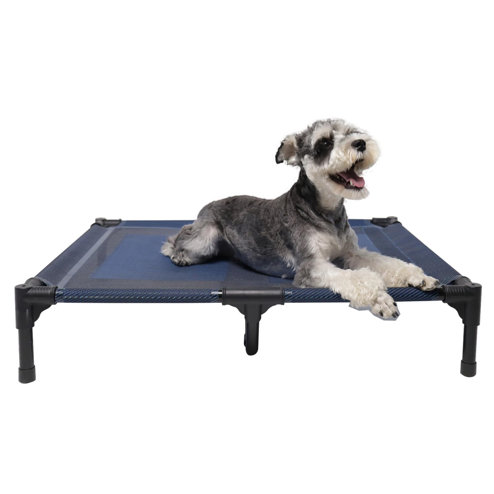 Elevated Dog Bed Waterproof Outdoor  Portable Raised Beds Off The Floor Dogs Easy Clean Indoor Or Use Medium Blue
