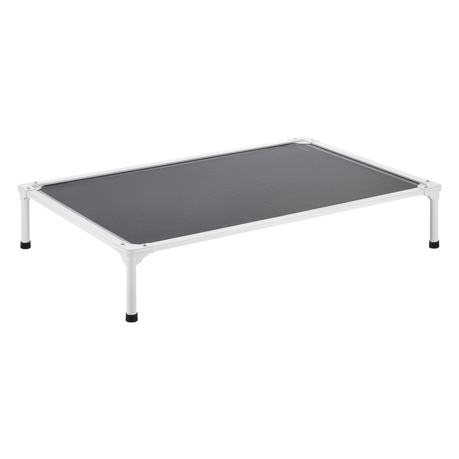 Elevated Dog Bed for Large Dogs Portable Raised Cot with Aluminum Frame Breathable Mesh Indoor Outdoor Cooling Hammock XL Gray