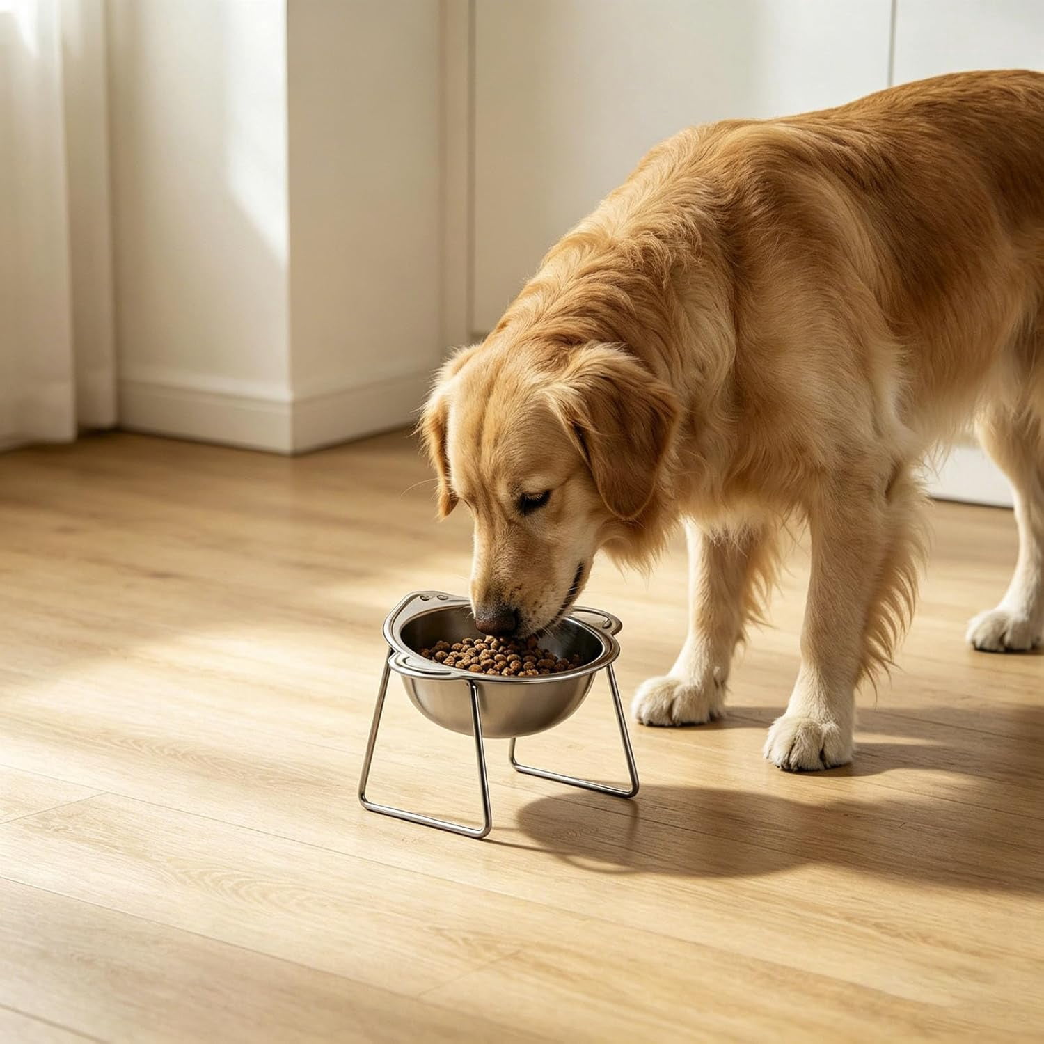 Elevated Dog Bowl with Stand， for Medium and Large Breeds