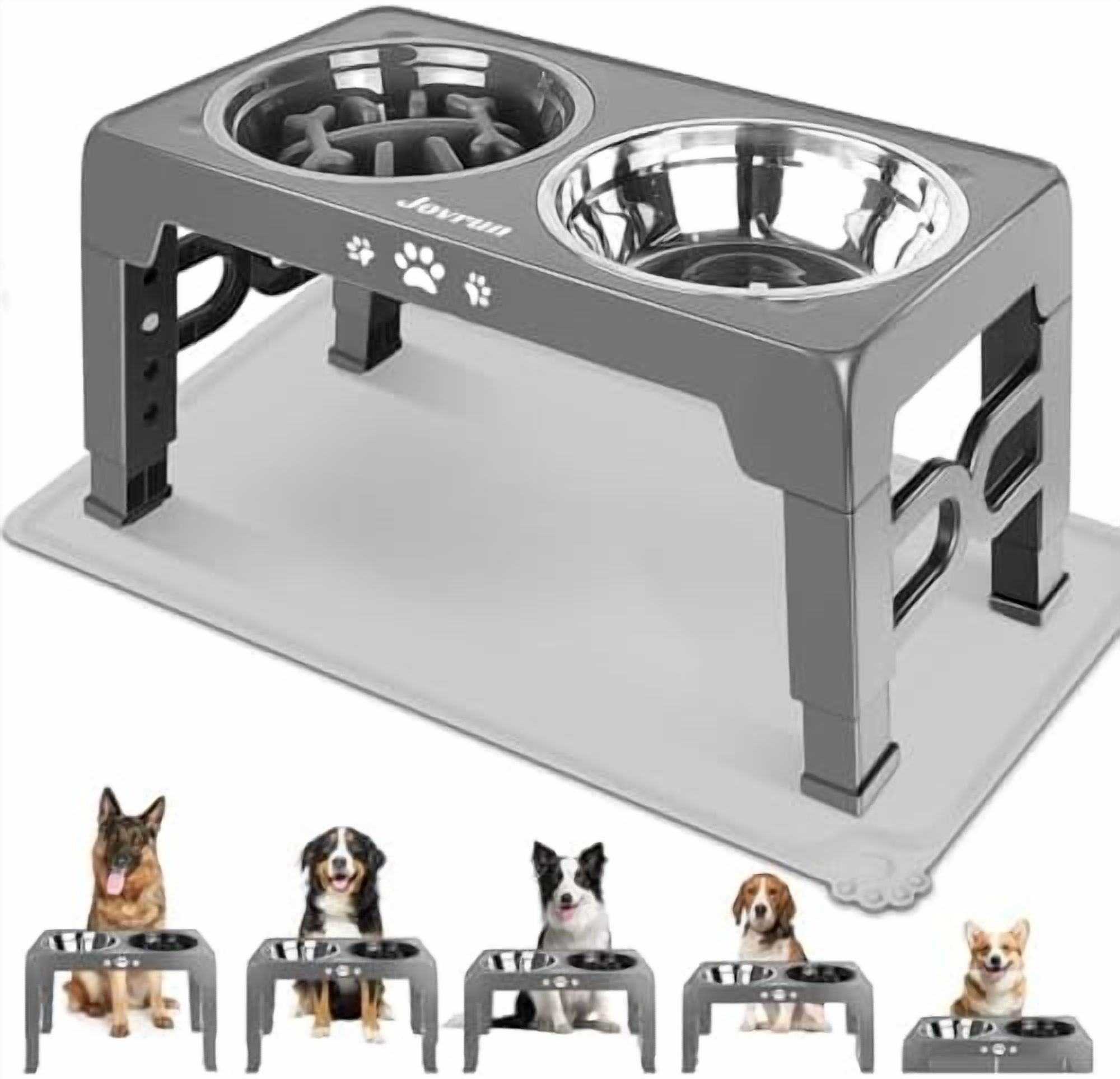 Elevated Dog Bowls Dog Feeder With Stainless Steel Dishes Slow Photo Inspiration