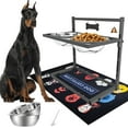 thumbnail image 1 of Elevated Dog Bowls for Large Dogs and Extra Large Sized Dog Raised Dog Bowl Stand Adjustable Height with Two 3000ML(13-14cups) Stainless Steel Dog Food Bowls Metal Elevated Dog Bowl Stand, 1 of 13