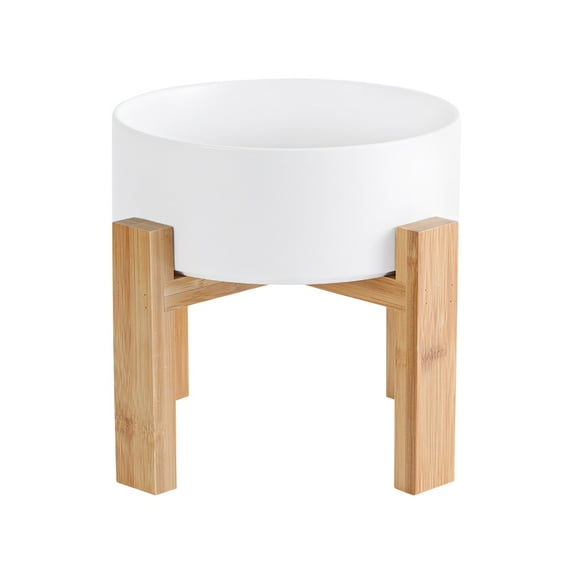 Elevated Dog Bowls for Large dogs - Ceramic Raised Dog Bowl with Stand - Dog Water Bowls and Food Dish - Dog Food Bowls No Tip Over - Heavy Weighted Pet Bowl - 1800 ML - 60 oz