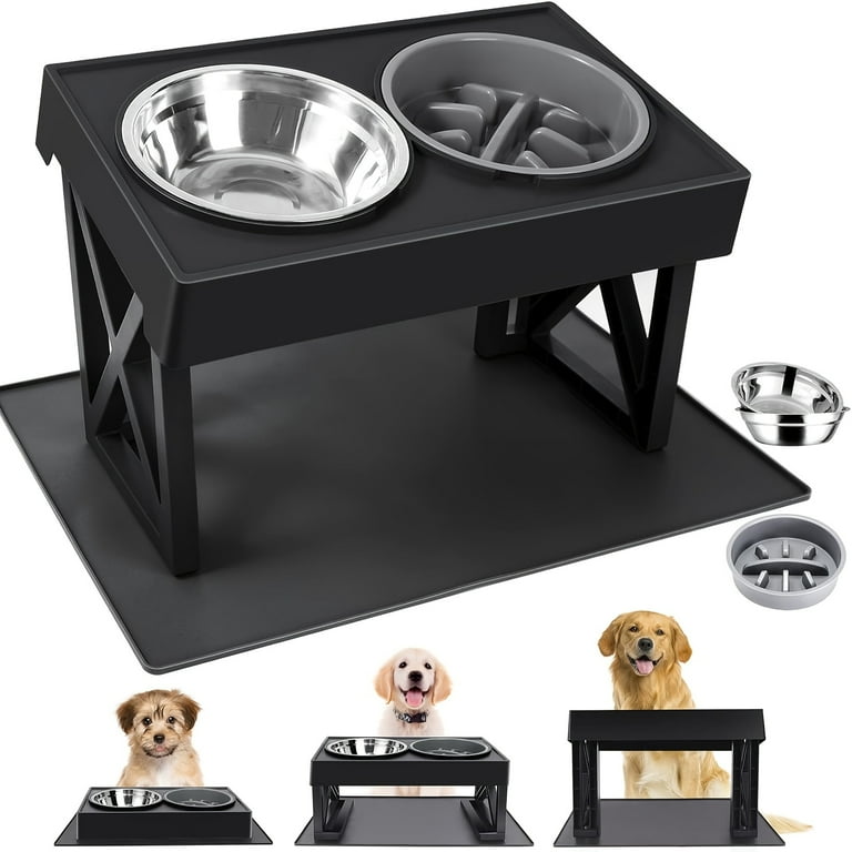 Elevated Dog Bowls, Raised Dog Bowl Stand With Stainless Steel