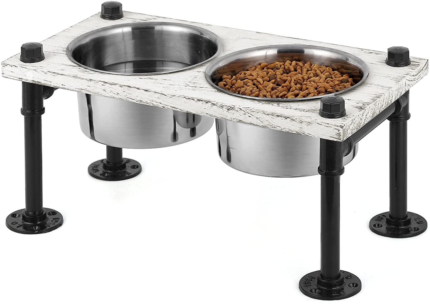 Ian Double Bowl Elevated Feeder