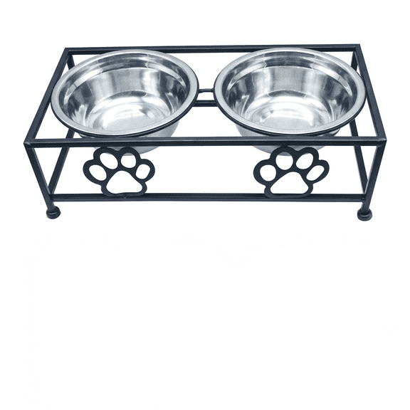 Elevated Dog Bowls for Small Dogs, Stainless Steel Elevated Dog Bowls – Dog - Cat Food Bowls and Holder for Cats & Small Dogs