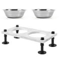 Elevated Dog Bowls Small YPF5 Raised Dog Bowl Stand with 2 Stainless