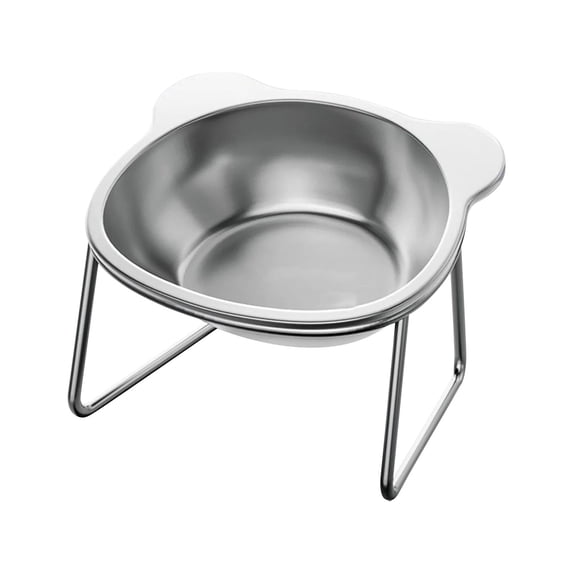 Elevated Dog Bowls, Stainless Steel Elevated Pet Bowl - Raised Dog Water Dish with Non-Slip Base for Comfortable Eating and Drinking