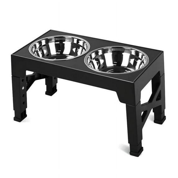 Elevated Dog Bowls with 2 Stainless Steel Dog Food Bowls