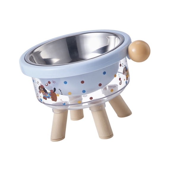 Elevated Dog Feeding Station With Insert Dish, Detachable Bowl Plastic Bowls For Eating & Easy