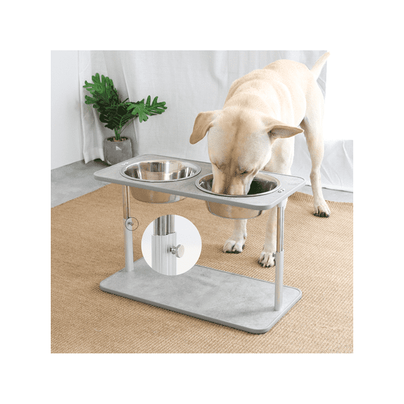 Elevated Dog Food Bowls, Large Dog Water Bowl Stand, Raised Stainless Steel Dog Bowl, Dog Bowl Stand Set