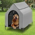 thumbnail image 1 of Elevated Dog House, Pet Canopy House Crate, Large Dog, Indoor & Outdoor, 1 of 7