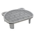 Elevated Dual‑Layer Cat Litter Trapping Mat, Waterproof Urine Proof Cat ...