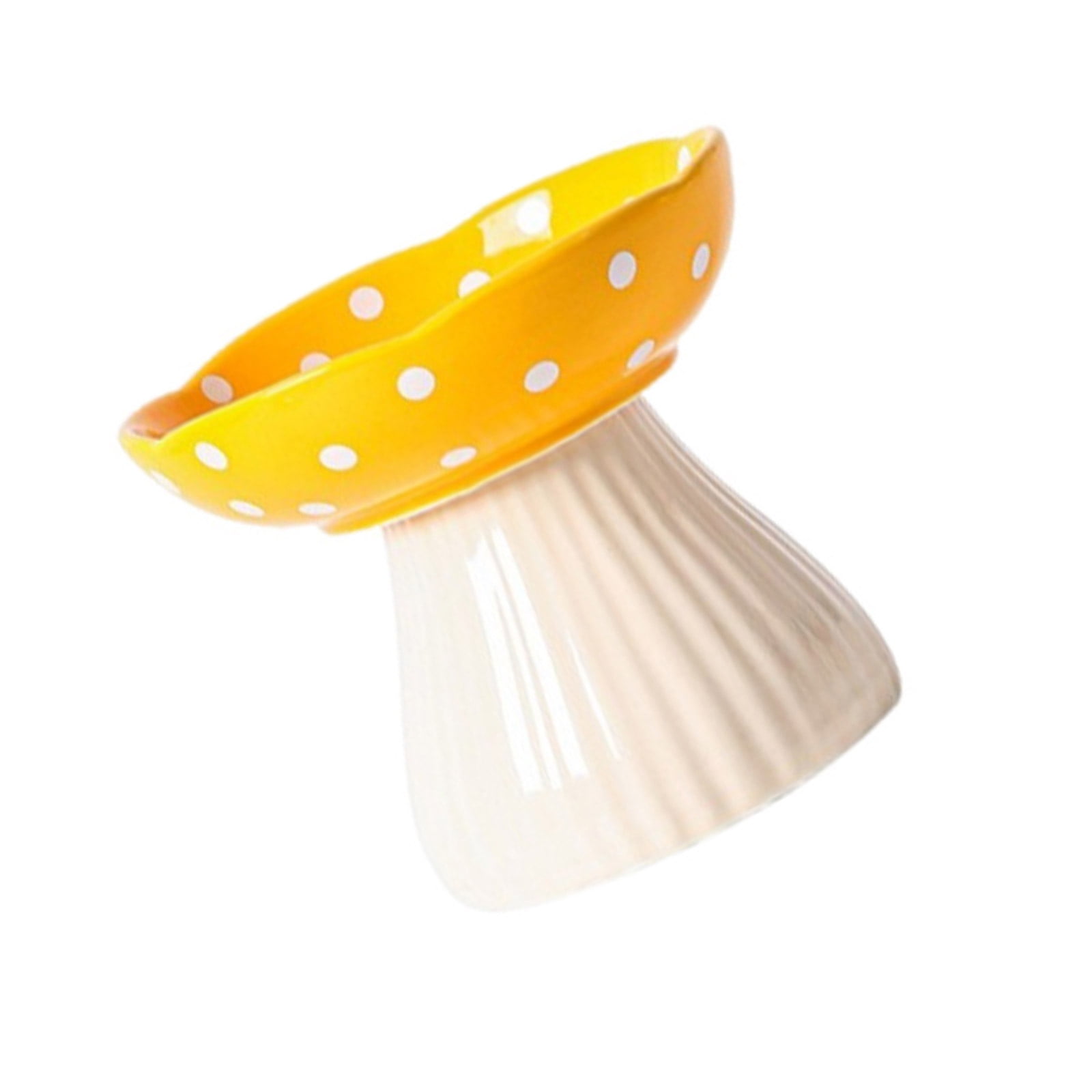 Elevated Feeder Bowl Slows Down Feeding Dish Pet Dog Bowl Cartoon Mushroom Elevated Pet Bowl