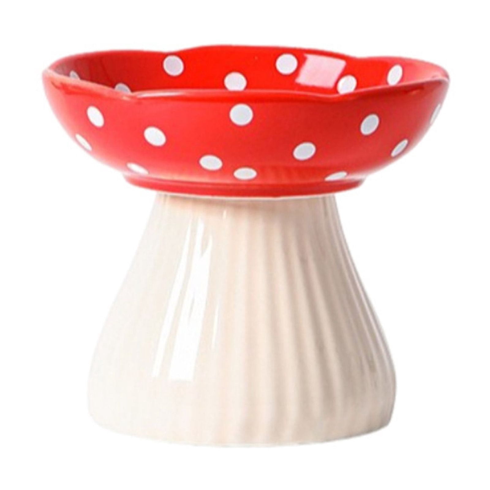 Elevated Feeder Bowl Slows Down Feeding Dish Pet Dog Bowl Cartoon Mushroom Elevated Pet Bowl
