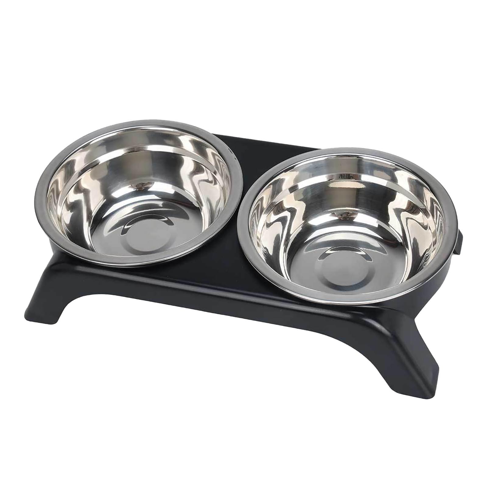 Elevated Feeder Bowls with Stand for Adjustable Height Slow Feeding Non Slippery Base Indoor Dining Solution for Cats and Dogs