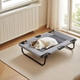 thumbnail image 1 of Elevated Foldable Pet Cot with Breathable Mesh Design for Indoor and Outdoor Use Comfortable Raised Bed for Small Medium Dogs, 1 of 6