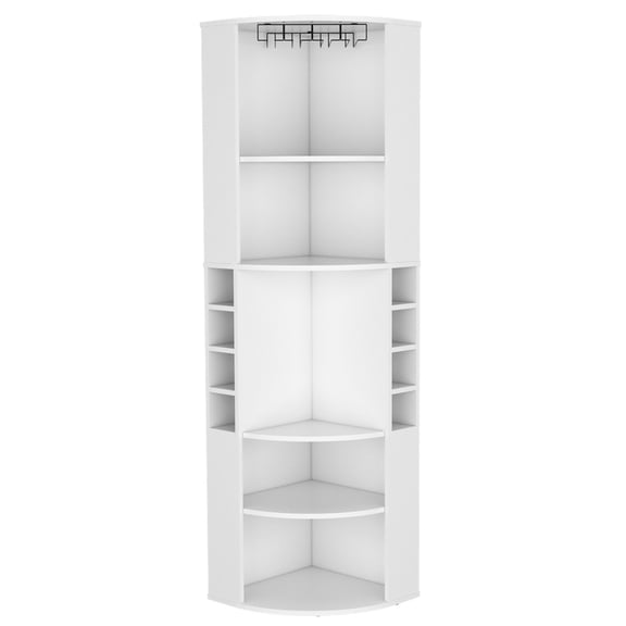 Elevated Glass Holder & Sturdy Structure - Living Room Bar Furniture