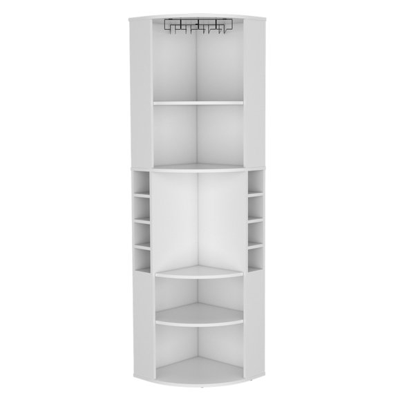 Elevated Glass Rack in Space - Saving Bar Cabinet / Useful for Living Room Parties