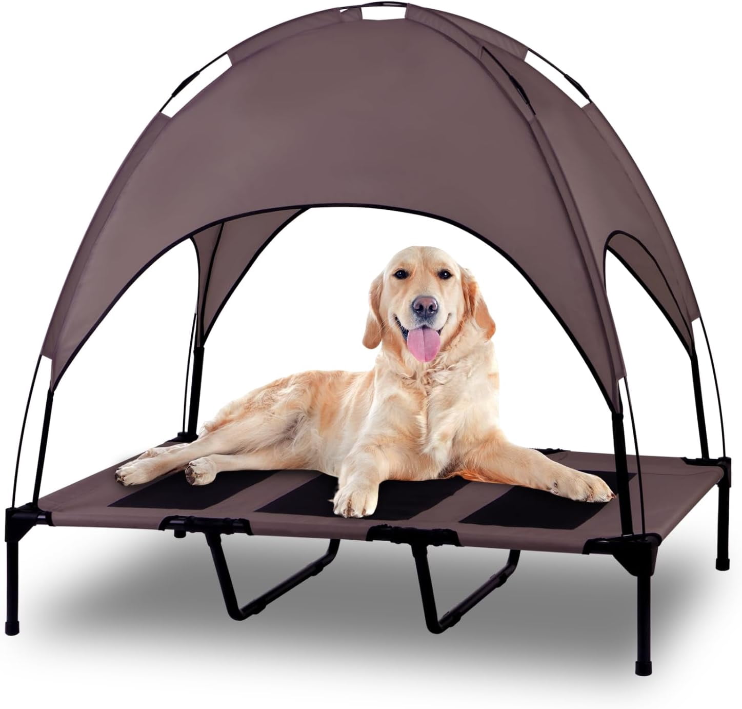FRISCO Wicker Outdoor Covered Canopy Dog Bed