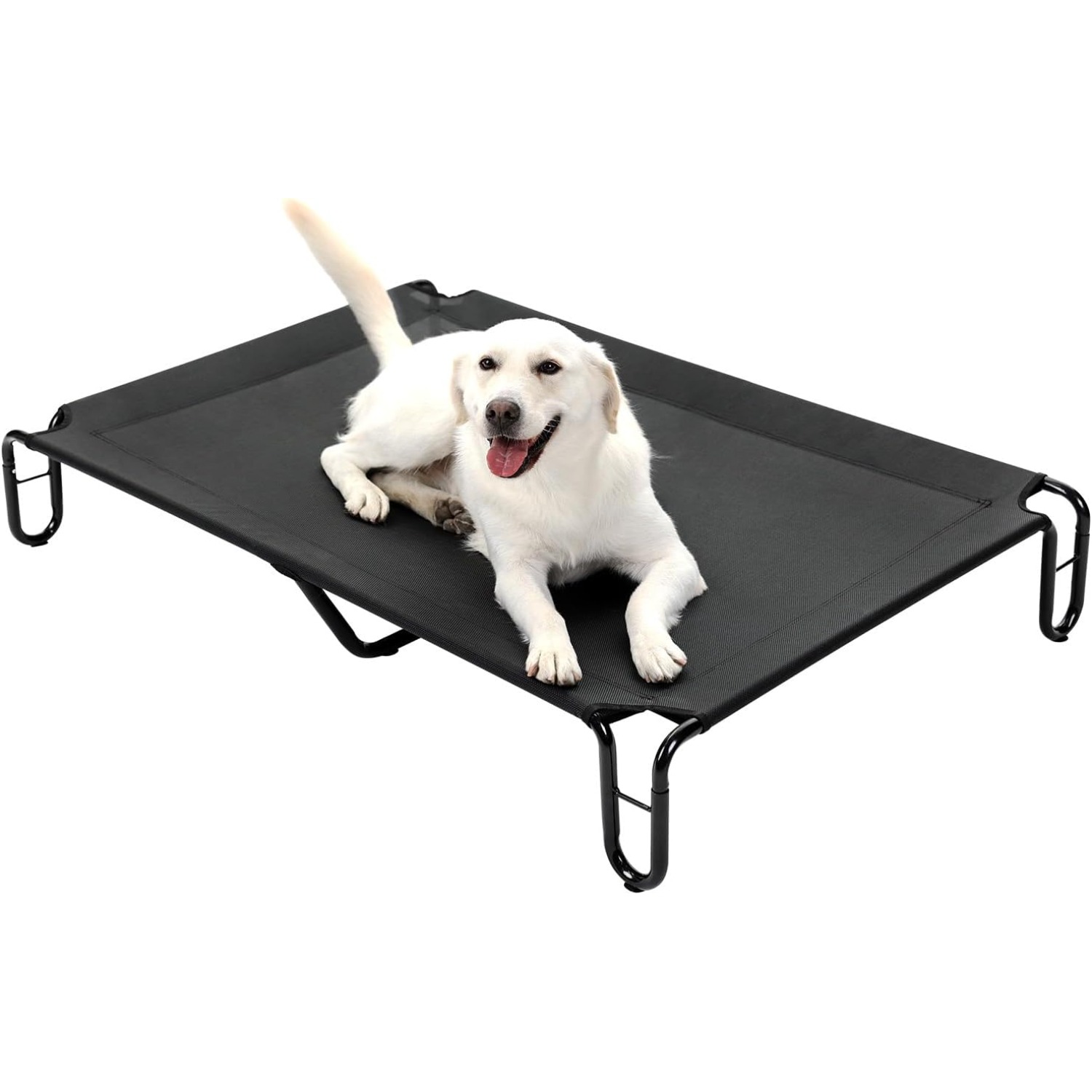 Curated visual reference: Easy To Assemble Flat Dog Crate Bed Reference: Elevated Outdoor Dog Bed Dog Cots Beds For Large Dogs