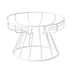Elevated Pet Bowl Stand, Iron Wire Feeder Rack for Cats and Small Dogs with Anti-Slip Design