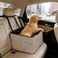 thumbnail image 1 of Elevated Pet Car Seat Bed 45x40x30cm – 4-Season Washable Polyester Mat with Non-Slip Bottom & Safety Straps, Waterproof for Car Travel with Dogs & Cats (17.72x15.75x11.81in), 1 of 5