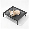 thumbnail image 1 of Elevated Pet Cot Bed for Cats & Small Dogs, Breathable Elevated Cat Bed with Anti-Slip Feet, Tool-Free Assembly, Waterproof Portable Pet Bed for Indoor Outdoor Use, 1 of 6