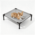 thumbnail image 1 of Elevated Pet Cot Bed for Cats & Small Dogs, Breathable Elevated Cat Bed with Anti-Slip Feet, Tool-Free Assembly, Waterproof Portable Pet Bed for Indoor Outdoor Use, 1 of 5