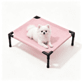 thumbnail image 1 of Elevated Pet Cot Bed for Cats & Small Dogs, Breathable Elevated Cat Bed with Anti-Slip Feet, Tool-Free Assembly, Waterproof Portable Pet Bed for Indoor Outdoor Use, 1 of 6