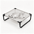 thumbnail image 1 of Elevated Pet Cot Bed for Cats & Small Dogs, Breathable Elevated Cat Bed with Anti-Slip Feet, Tool-Free Assembly, Waterproof Portable Pet Bed for Indoor Outdoor Use, 1 of 6