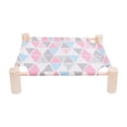 thumbnail image 1 of Elevated Pet Cot Bed for Cat Dog Canvas Summer Breathable Detachable Raised Kitty Puppy Nest Bed Pet Supplies, 1 of 1