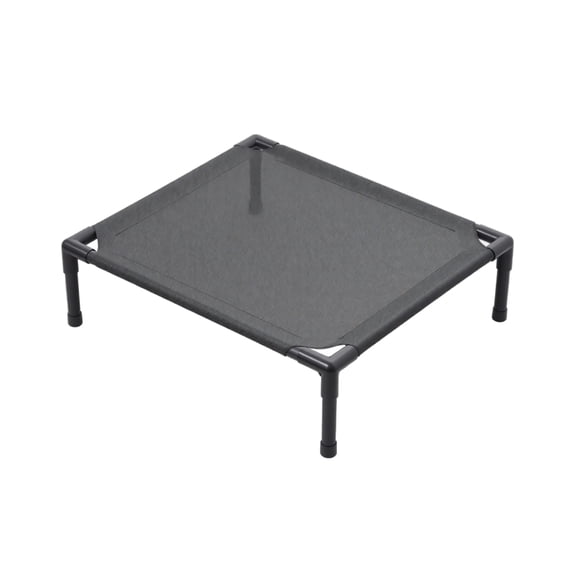 Elevated Pet Cot, Portable Folding Bed with Sturdy Support Frame, Cooling Lounge for Small Breeds All Seasons Light Gray