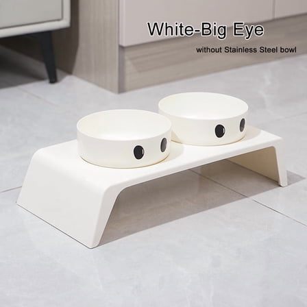 Elevated Pet Dog Feeder Bowls Raised Stand with Double Stainless Steel Food Water Bowls For Small Medium Large Dogs Cats