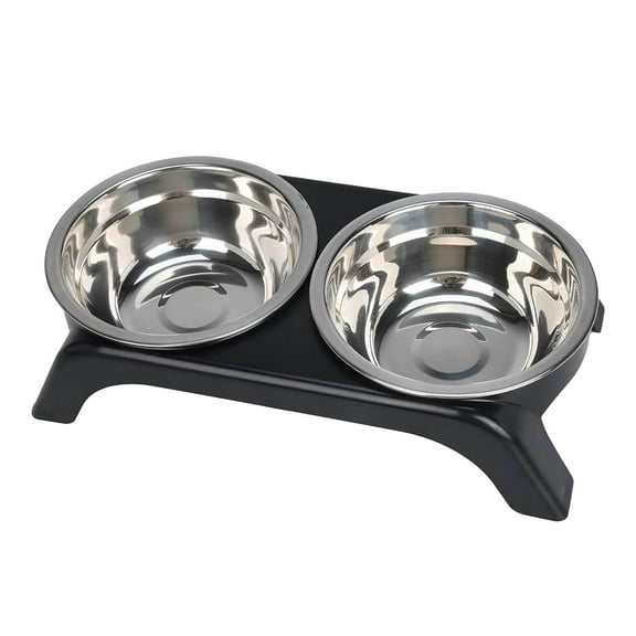 Elevated Pet Feeder Bowls with Stand for Cats and Dogs Adjustable Height Slow Feeding Non Base for Comfortable Indoor Dining