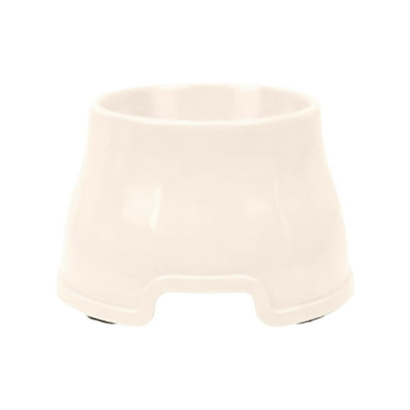 Elevated Pet Feeder with Long Ear Design High Capacity PP Raised Dog and Cat Bowl for Optimal Feeding Posture