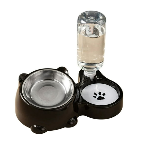 Elevated Pet Feeders With Removable Stainless Steel Bowl And Automatic Water Dispenser Cats Medium Dogs